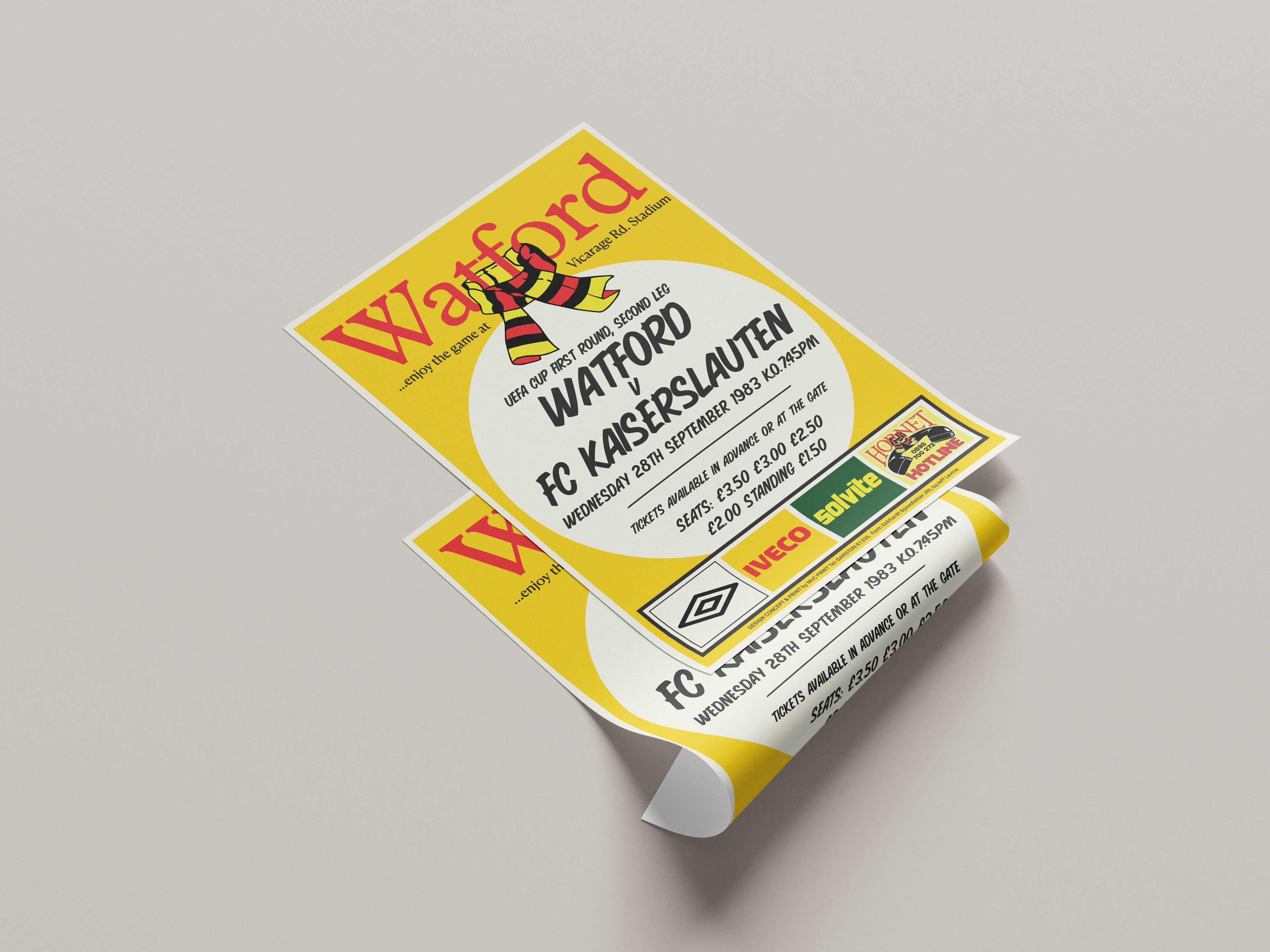 Watford FC Fixture Poster