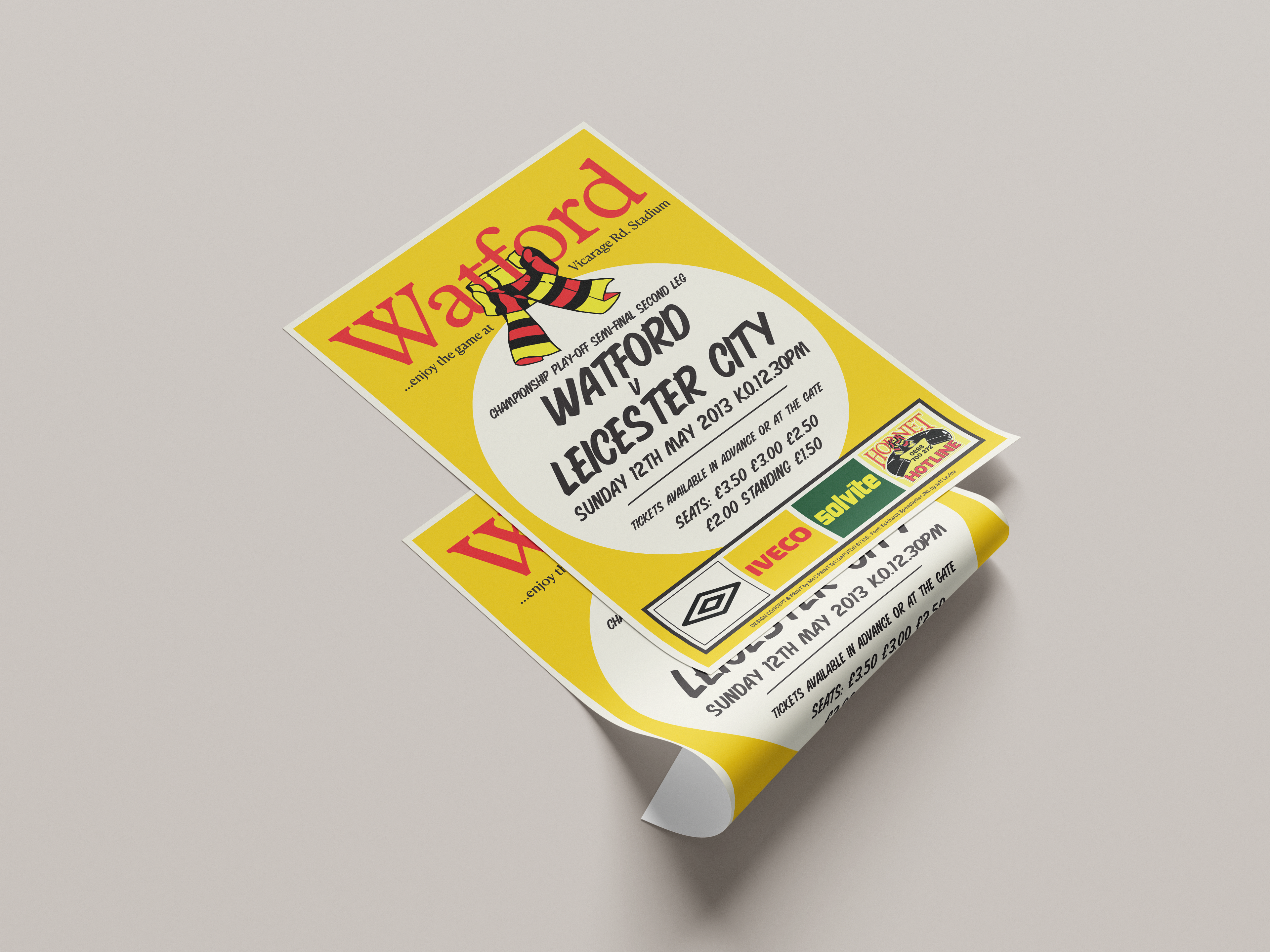 Watford FC Fixture Poster